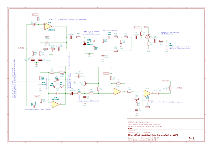 BOSS OS-2 Overdrive/ Distortion MOD – electric-safari